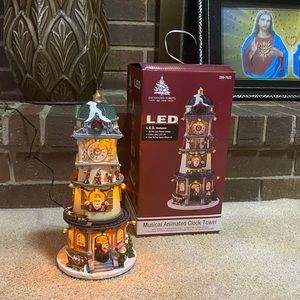 L.E.D Musical Christmas clock tower